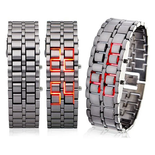 

YCYS- Watch Red LED Digital Lava Futuristic Cool Design New