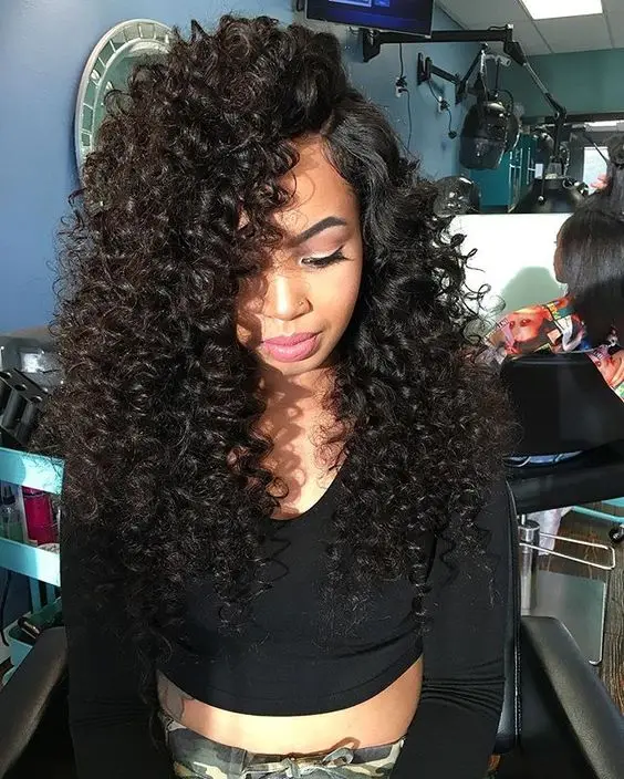 Curly Weave Hairstyles With Closure