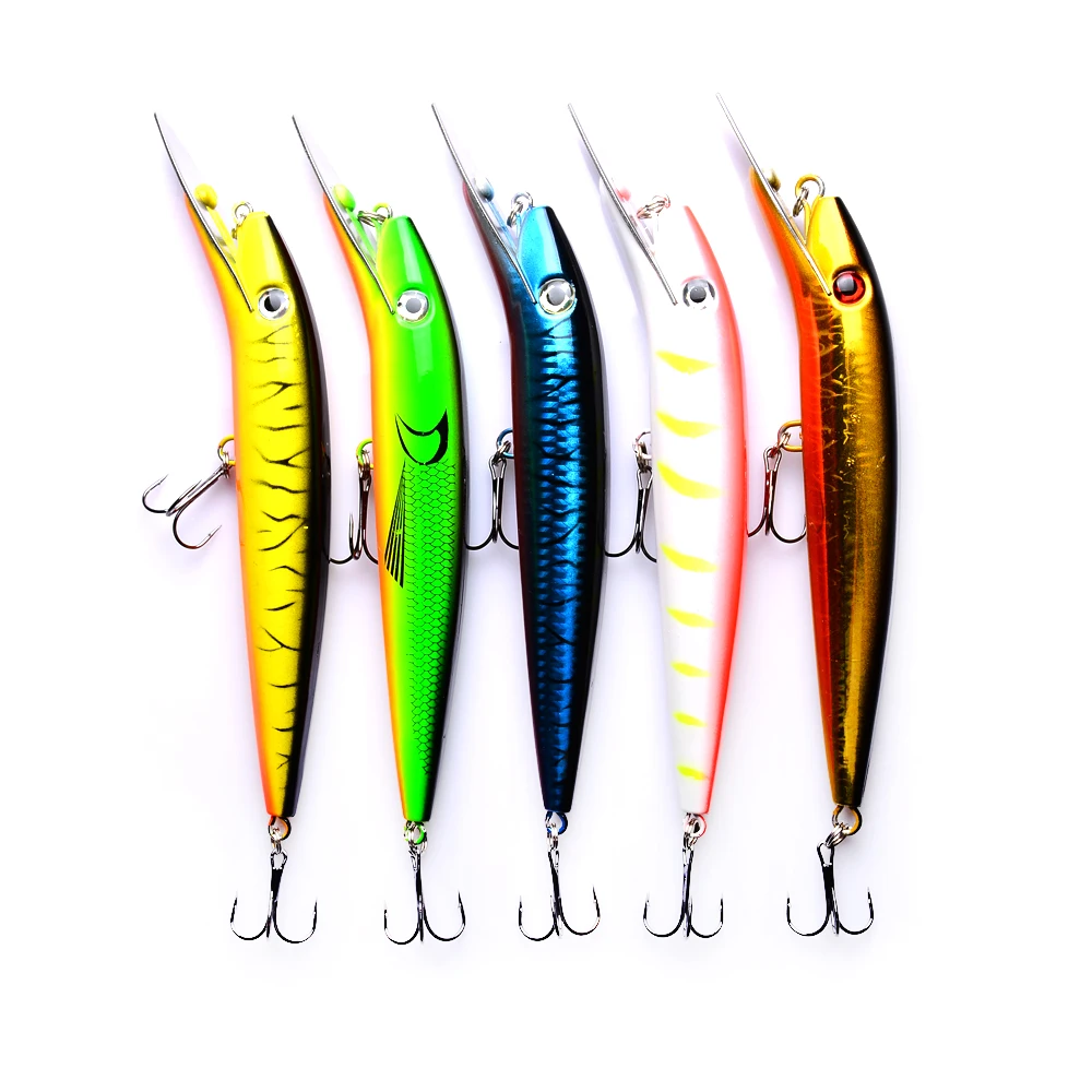 1 шт. 20 см x 45 г рыболовные приманки большой Minnow искусственные 3D глаза жесткие с
