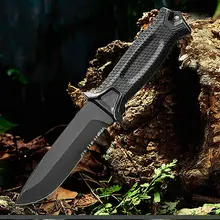 VOLTRON нож с фиксированным лезвием 12c27 стальное лезвие Стекловолоконная ручка ABS, нейлоновая оболочка охотничий нож для выживания кемпинга открытый инструмент