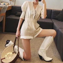 ORATEE/Брендовые женские сапоги до колена из микрофибры; пикантные ковбойские сапоги с острым носком в западном стиле; женские сапоги до середины икры на массивной танкетке