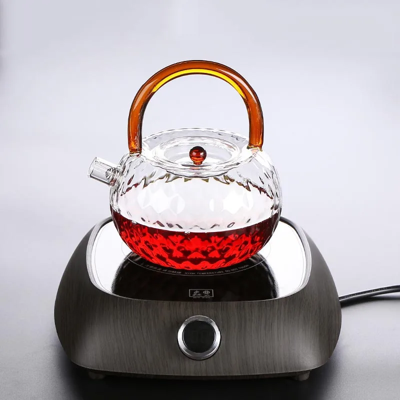 220v PC Electric Ceramic Stove Heaters Heat Resistant Clear Glass Teapots Water Kettle Coffee