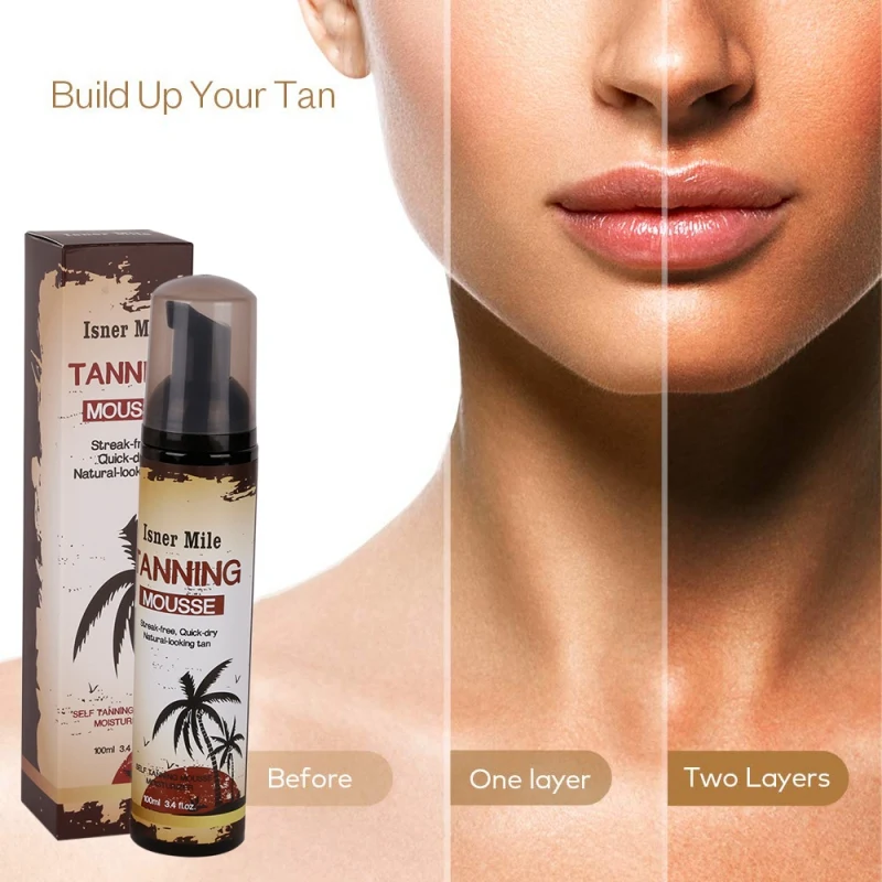 Powerful Body Self Tanners Beauty Black Mousse Nourishing Skin Self Tanning Mousse Medium Skin Care P1