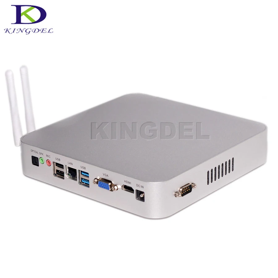Kingdel Braswell 5th Gen 14nm Intel Celeron N3150 Quad Core Fanless Mini PC HDMI VGA Full