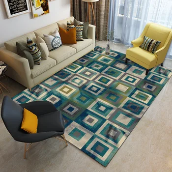 

Abstract Geometric Oil Painting Carpet For Living Room Bedroom Anti-slip Floor Mat Fashion Kitchen Carpet Area Rugs