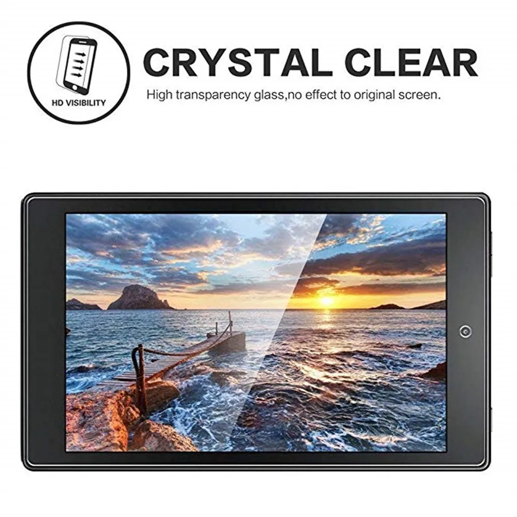 2.5D Закаленное стекло для Amazon Kindle Fire HD 8 2017 0 3 мм тонкое планшета Защита экрана