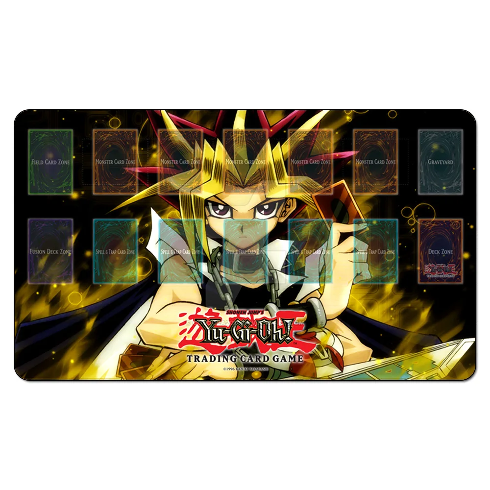 Yugioh Shonen Jump Playmat настольные игры карты TCG игровой коврик, на заказ темный маг девочка Yu-gi-oh дизайн коврик настольный игровой коврик Бесплатные сумки - Цвет: Красный