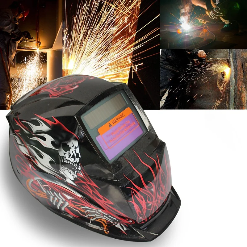 Beste preis 2018 Neue Pro Solar Schweißer Maske Auto-Verdunkelung Schweiß Helm Muster WISP
