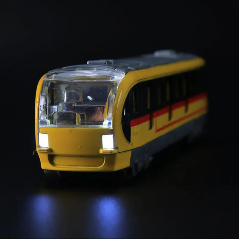 

Metro toy car High Speed Rail locomotive Alloy car Harmony track Sound and light Metro Model toy car