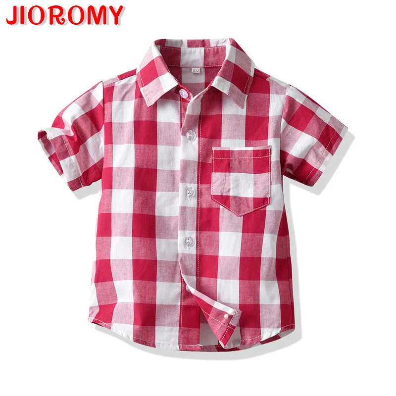 Детская летняя одежда JIOROMY для мальчиков популярный стиль хлопковые точечные