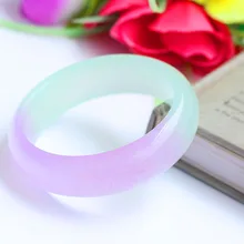 Ледяной Тип Изумрудный Кварц нефритовый браслет подлинный фиолетовый браслет женский нефритовый браслет