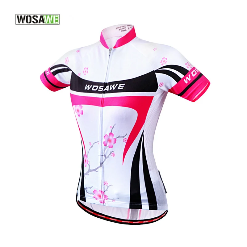 

WOSAWE Cycling Clothing Reflective Stripe Breathable Cycling Jersey Summer Shirt Top Sportswear Bike Bicycle Jersey Clothes 40