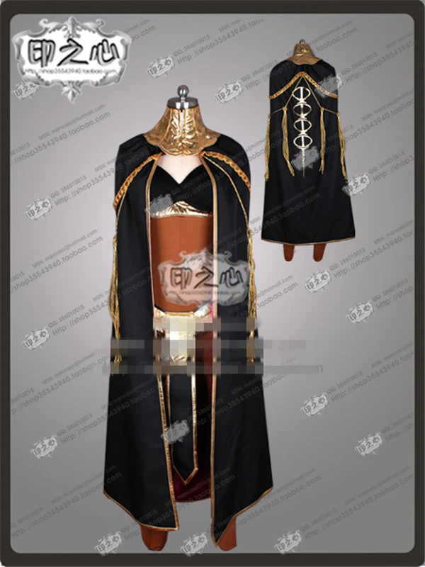 

Custom Made Anime Fire Emblem Awakening Tharja Black Uniform Cosplay Costume Tights+Bra+Headderss+Pants C