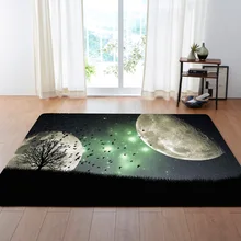 DeMissir 3D Рисунок Луны серый прямоугольный большой ковер для гостиной tapetes bape коврик alfombra напольный ковер teppich tapete criativo