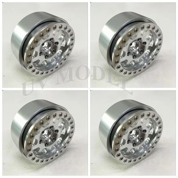 

4 Pcs/lot RC 1.9 Wheels Alloy Beadlock Wheel Rims For Axial SCX10 CC01 High Quality Aluminum 1.9inch Wheel RC ROCK CRAWLER