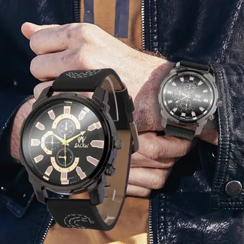 

Fashion Luxury Quartz Watch High Quality Glass Casual Leather Belt Men's watch Wrist Party decoration suit Dress Watch gifts