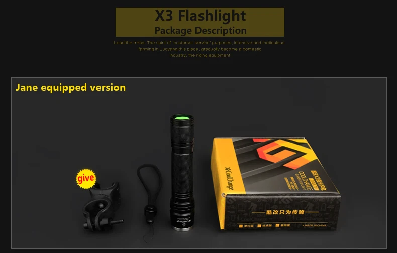 Perfect Coolchange Front Bycicle Light Mtb Flashlight for Bicycle Torchlight Bike Led Cycling Light Waterproof 1000 Lumens Bicycle Torch 6
