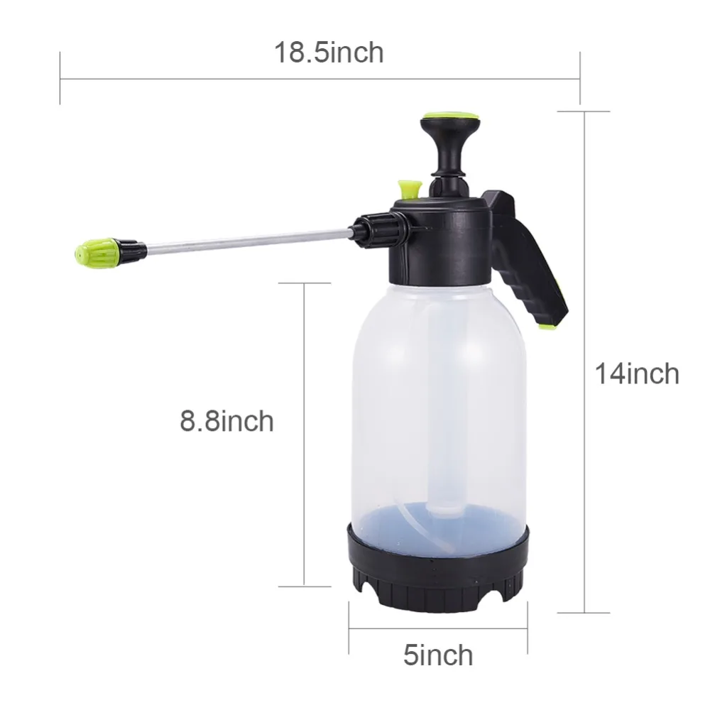 Limpeza do Carro Pulverizador de Água Pulverizador de Pressão Garrafa de Multi-purpose Regador de Jardim Pressionada com Estendido Pulverizador Varinha 2l Mão 8 Balde p/ carro