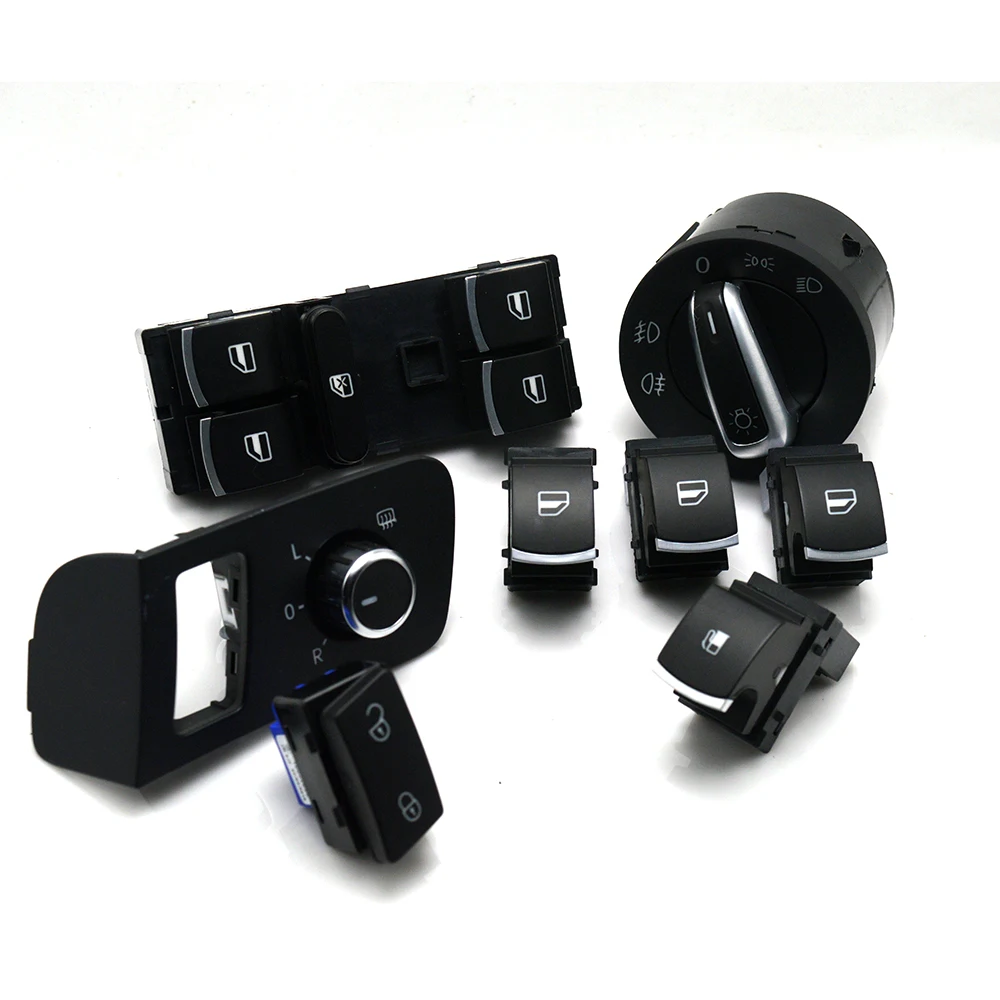 8PCS Chrome high quality Mirror window headlight Fuel tank door lock