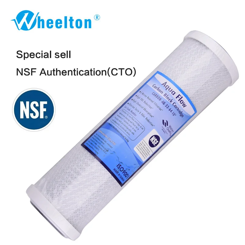 Wheelton Activated Carbon Cartridge Reduce Chlorine Taste Odor Water