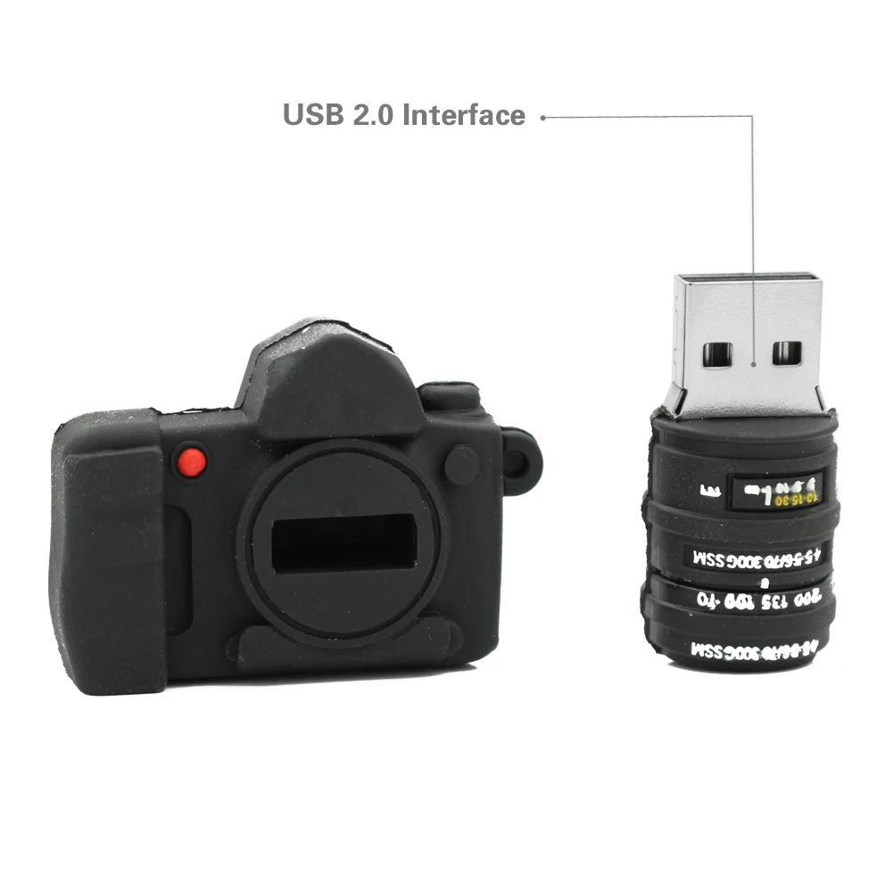 usb flash drive pen drive  USB 2.0 Flash pendrive 4GB 8GB 16GB 32GB Mini black camera Memory stick lovely U Disk with logo 8gb usb flash drive