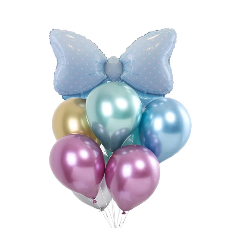 8 шт. Babyshower пол раскрыть фольга Воздушные шары День рождения украшения Дети Детские игрушки набор для домашней вечеринки гелиевые шары