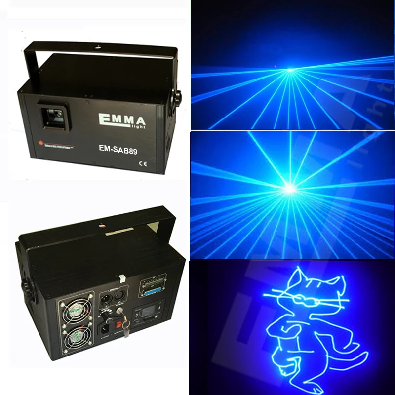 2W Single Blue Color Animation Laser Light, Indoor Laser Projectorin