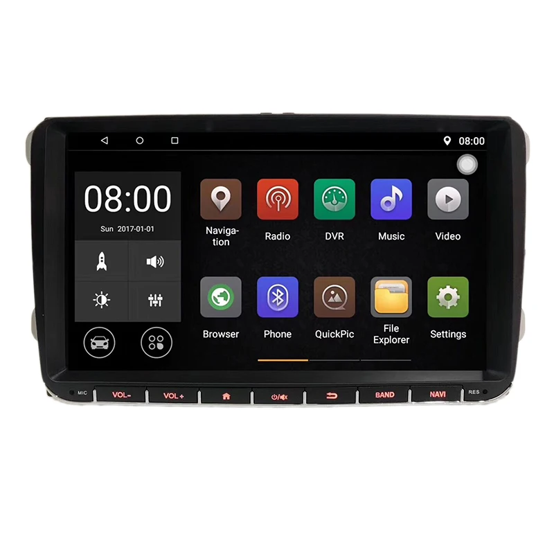 

9" Android 9.1 Car GPS Navigation for VW Volkswagen SKODA GOLF 5 Golf 6 POLO PASSAT B5 B6 JETTA TIGUAN dvd player BT RDS
