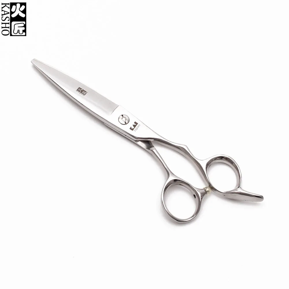 H9123 6.0" 17cm 440C Kasho Silver Micro Sawtooth Cutting Shears Normal