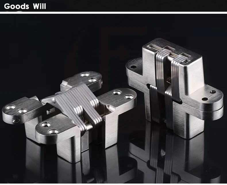 NAIERDI-304 Dobradiças escondidas de aço inoxidável, porta