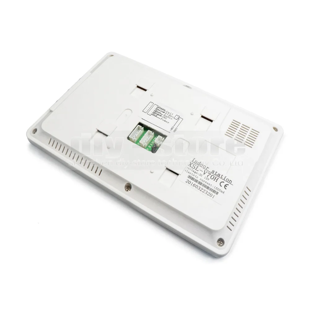 7 inch Wired Video Door Phone Doorbell Home Security Intercom System RFID Camera LED Night Vision White