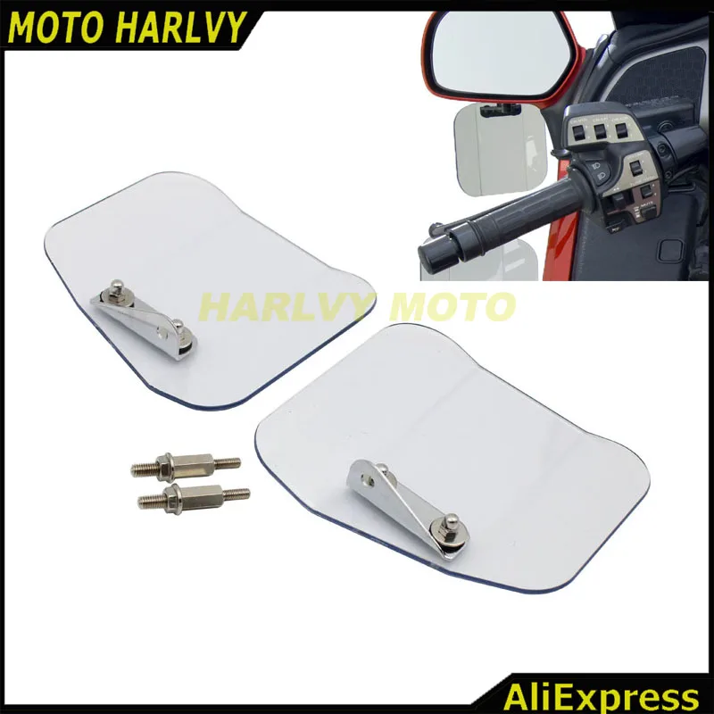 Left Right Air Wing Deflector Windshield Mirror Mount 4 Fit For Honda