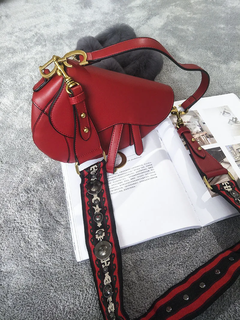 classic saddle bag women Chic vintage fashion shoulder straps crossbody bag handbag ladies hand bags messenger bags torebka dams (9)