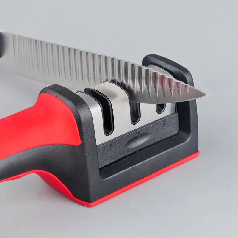 

1 pcs 2/3 stages ceramic functions knife sharpener sharpening stone knife kitchen tools Professional grinding