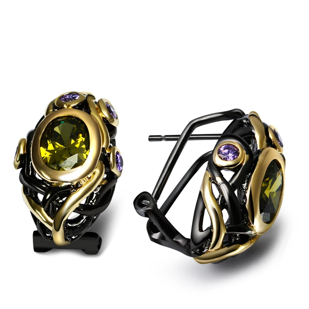 

Copper earring Vintage Stud Earrings for girl AAA CZ stone love fashion jewelry earrings Free shipment