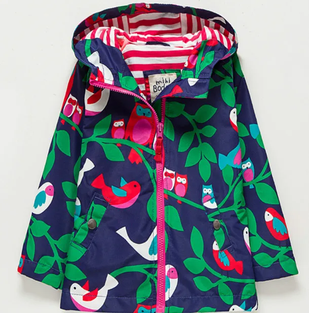 Детская одежда, весенне-осенний Тренч с принтом для маленьких девочек, верхняя одежда, куртка, куртка для улицы - Цвет: Photo Color8
