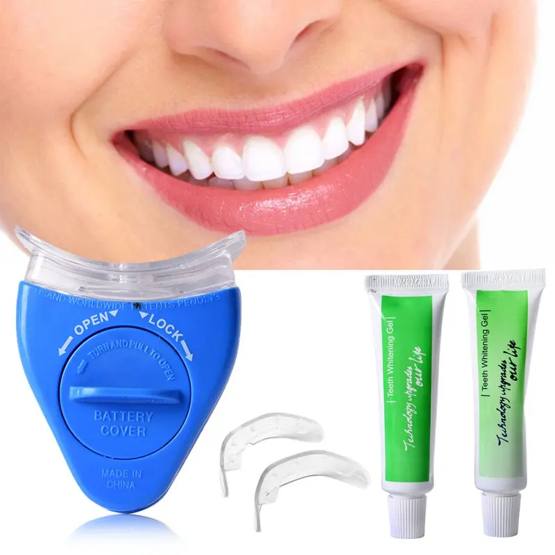 Белый свет Отбеливание зубов Зубная паста отбеливателя здоровья Уход за полостью рта Зубные пасты комплект для личного Уход за зубами