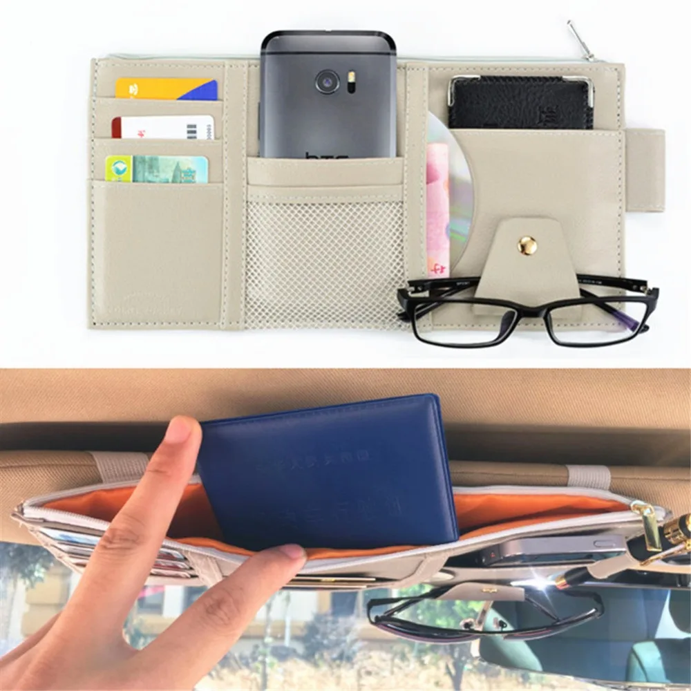 Buy Car Sun Visor Organizer Multi pocket Storage Bag