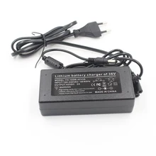 Carregador de bateria de lítio 42v2a, carregador de bateria de lítio íon-lítio para bicicleta elétrica série 10 36v saída 42 v 2a ac 110 -240v