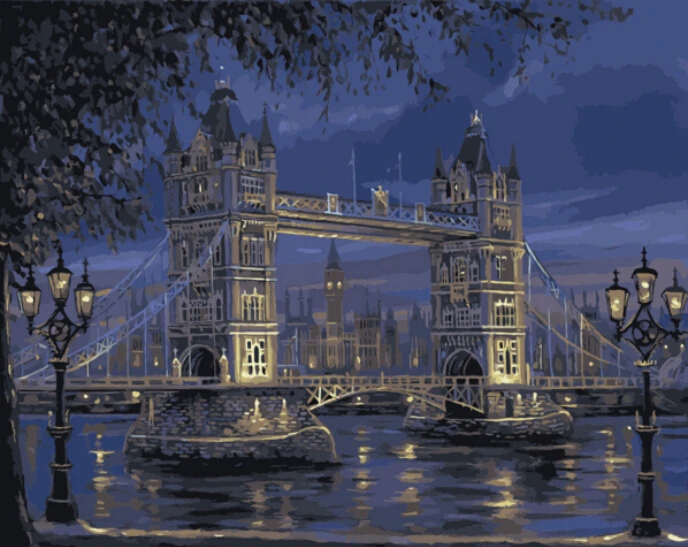 

Hot Selling Frameless Landscape DIY Painting By Numbers Canvas Oil Painting Home Decoration Living Room 40*50cm GX7846 Wall Art