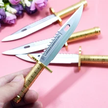 1 партия = 48 шт.! Креативные ножи меч Кинжал стиль гелевая ручка шариковая ручка 0,5 мм с черными чернилами для мальчиков премия подарок