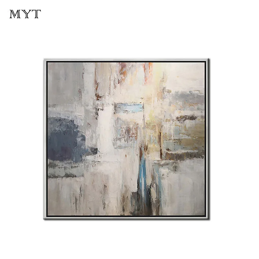 

Unique gift Modren Handpainted abstract light color Pictures Home Decor Wall Arts Oil Painting for living room bedroom no framed