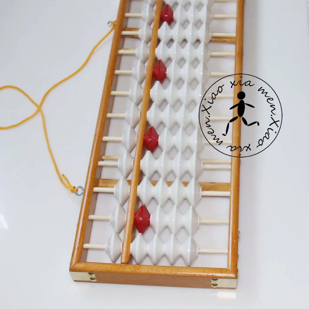 Высокое качество 13 Колонка деревянная вешалка NON-SLIP Abacus китайский соробан, инструмент математики образования для учителя XMF023