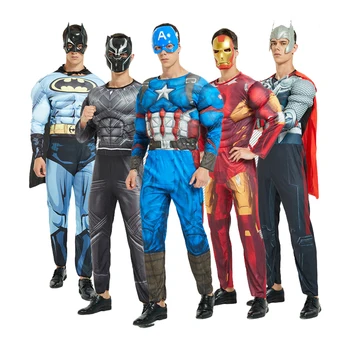 

Adult Capital Iron man bat muscle Avengers cosplay Costume for Fancy dress Halloween Carnival Party Cosplay Clothing