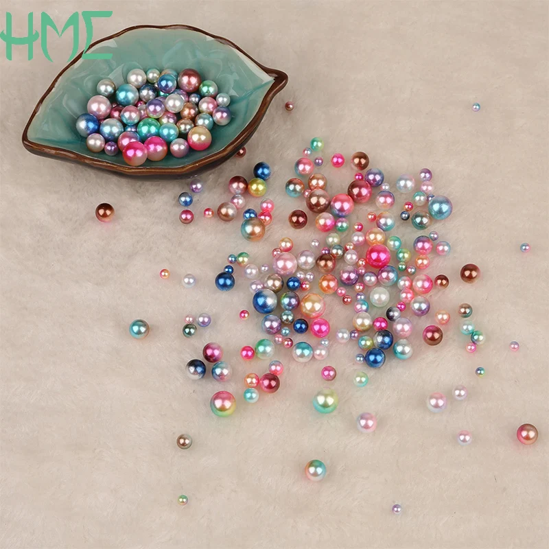 

HOT Sale Round Nonporous Beads Mixed color 4/6/8/10mm Mixed Size 20g/bag About 250pcs Jewelry And Accessories