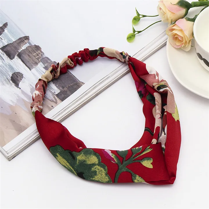 Гипсофила Hairband банданы Головные уборы для Для женщин аксессуары для волос эластичность начальник Обёрточная бумага Тюрбан Твист руководитель группы эластичность начальник Обёрточная бумага резинки для волос - Окраска металла: V6450