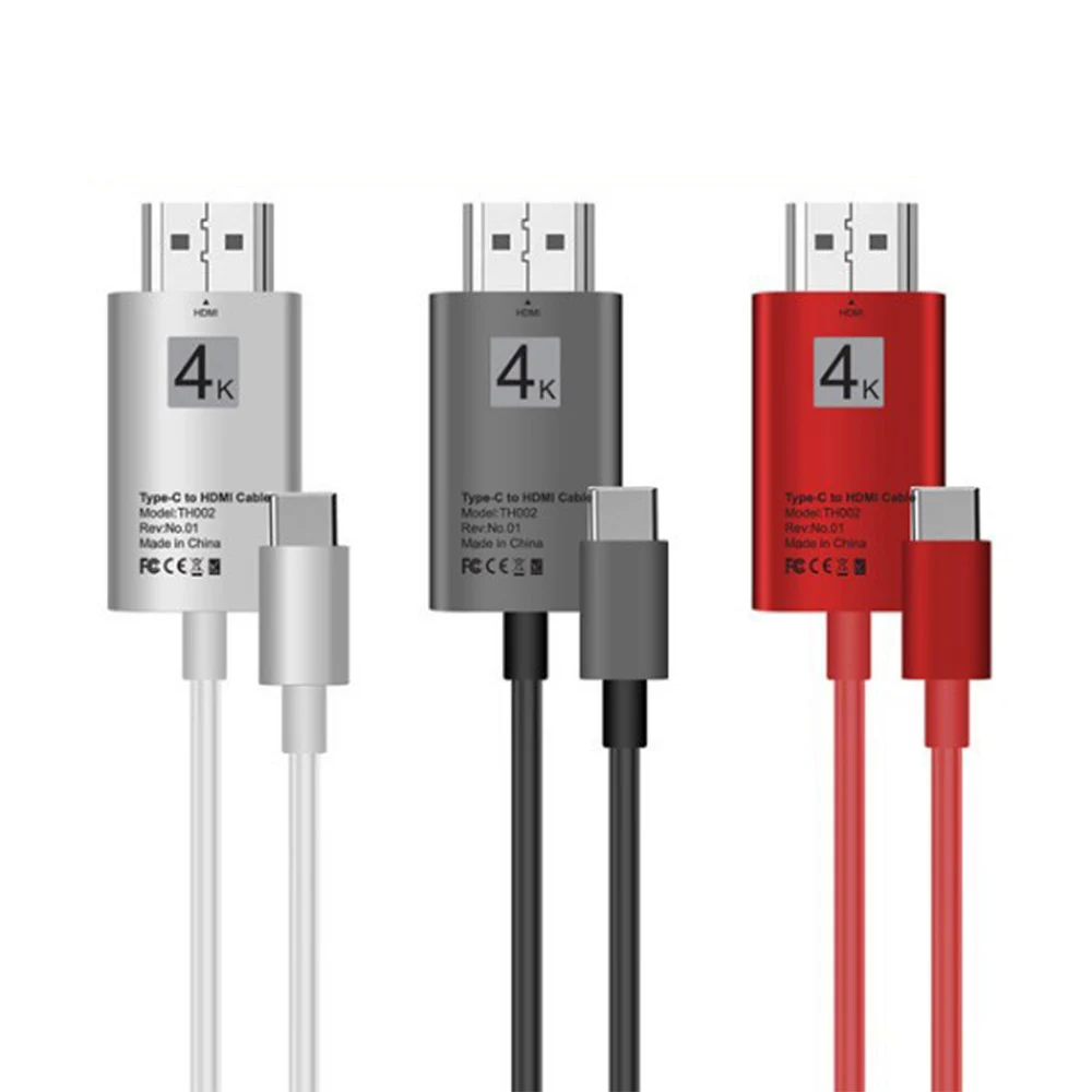 2M Length USB 3.1 USB-C Type C Male to Male 4K 30hz HDMI 2.0 HDTV Thunderbolt 3 Cable Adapter for Macbook Phone Tablet PC 2M Length USB 3.1 USB-C Type C Male to Male 4K 30hz HDMI 2.0 HDTV Thunderbolt 3 Cable Adapter for Macbook Phone Tablet PC