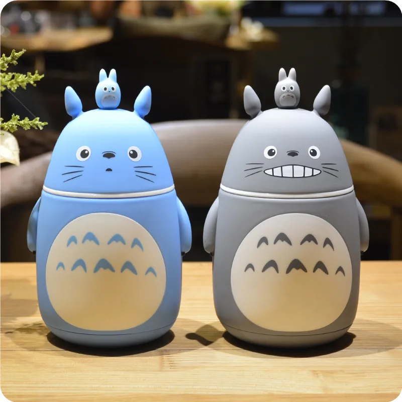 

Creative Cute Totoro Portable Thermos Bottle Cartoon Water Cup Anime Termos Cup and Mug Stainless Steel Vacuum Flasks Bottle