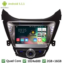 Quad Core Android 5.1.1 8″ 1024*600 3G WIFI DAB+ Car DVD Multimedia Player Radio Stereo For Hyundai Elantra/Avante/I35 2011-2013