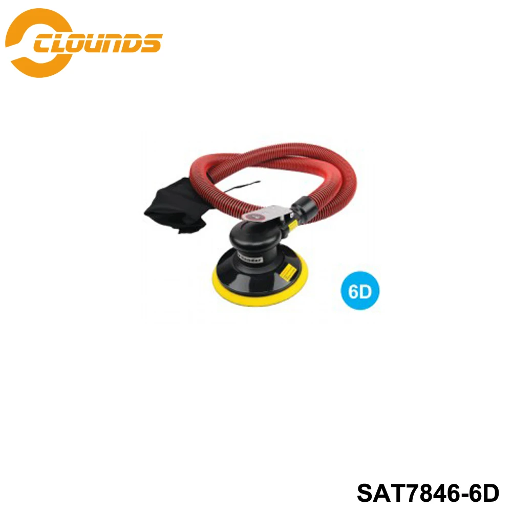 

SAT7846-6D Light-Type Air Sander 5" 6" Central-Vacuum Air Sander
